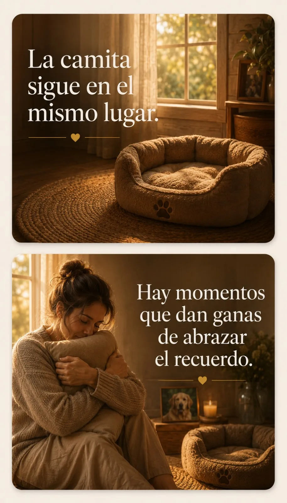 La camita sigue en el mismo lugar. Hay momentos que dan ganas de abrazar el recuerdo.