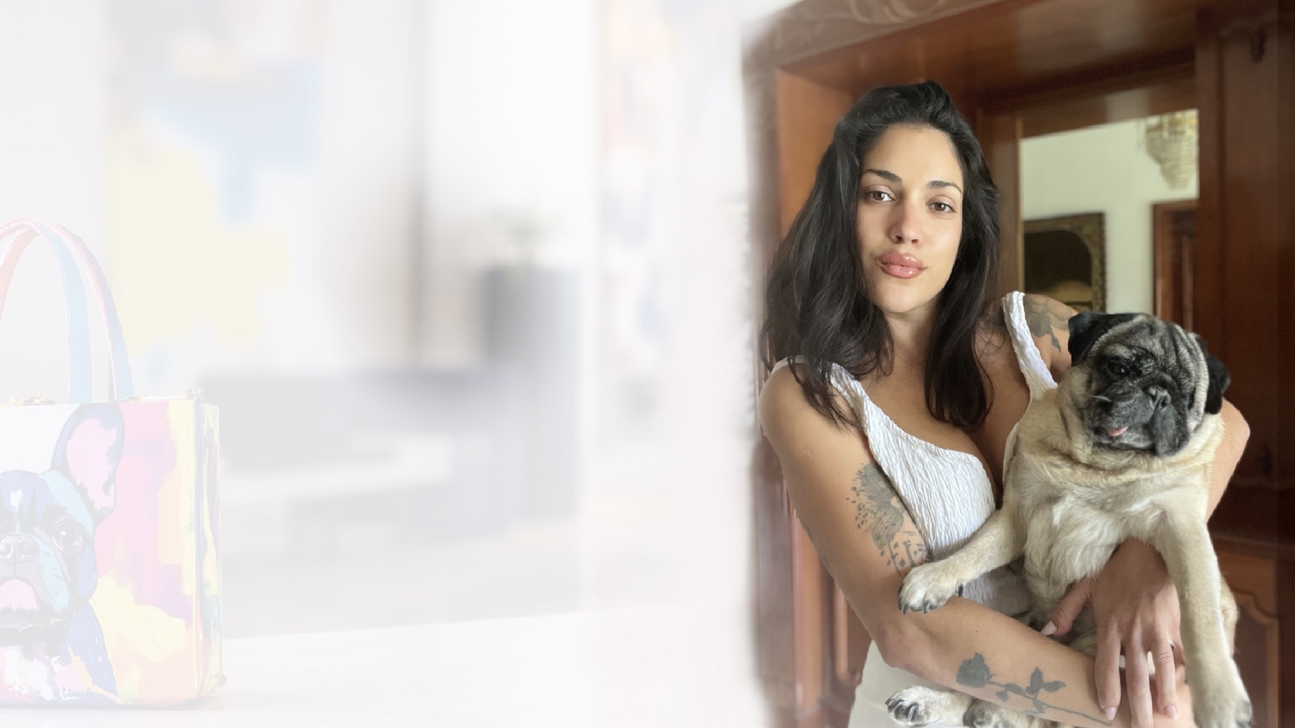 Victoria Citro con mascota